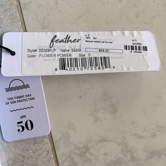 FEATHER 4 ARROW - SEASHELL BABY RUFFLE SET - FLOWER POWER - Picture 4 of 8